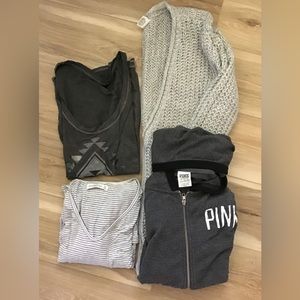 Woman’s XS Bundle Tees/Cardigan 4)